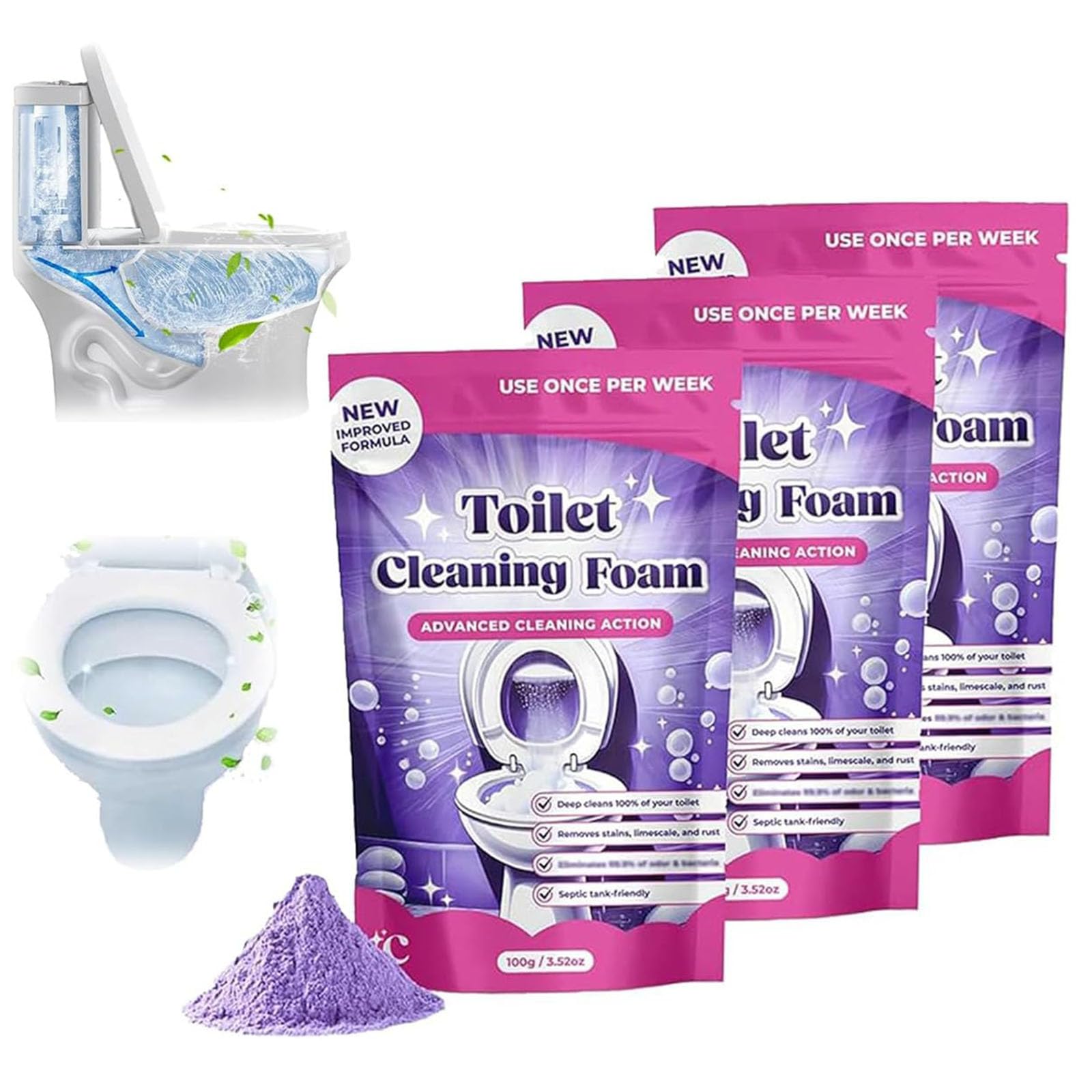 FizzClean - Toilet Cleaning Foam